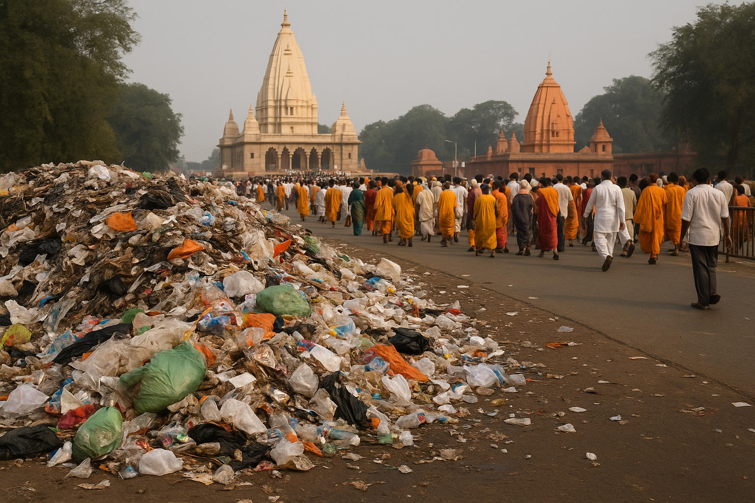17L pilgrims leave behind 2,324 tonnes of waste 17L pilgrims leave behind 2,324 tonnes of waste
